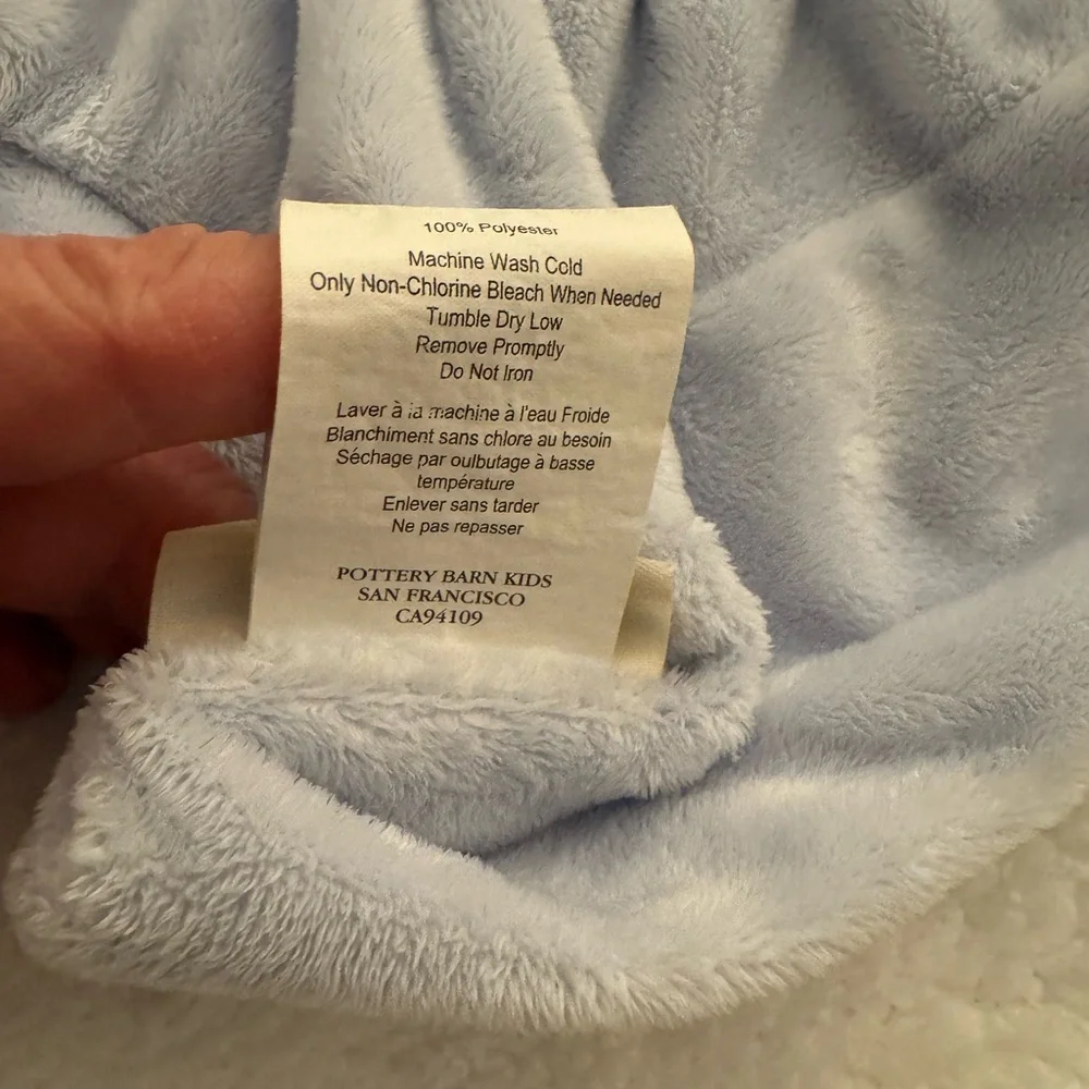 Pottery Barn Kids Luxe Chamois Changing Pad – Light Blue – EUC
